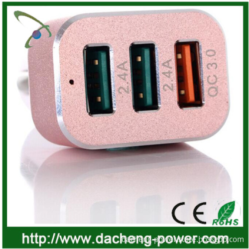 Fast charging speed qc3.0 car charger with CE ROHS FCC